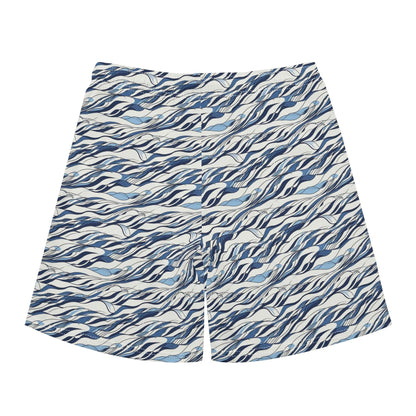 Men's Regular Fit Ocean Lines Hawaiian Short Sleeve Shirt and Shorts Set - DeRose Seasonal