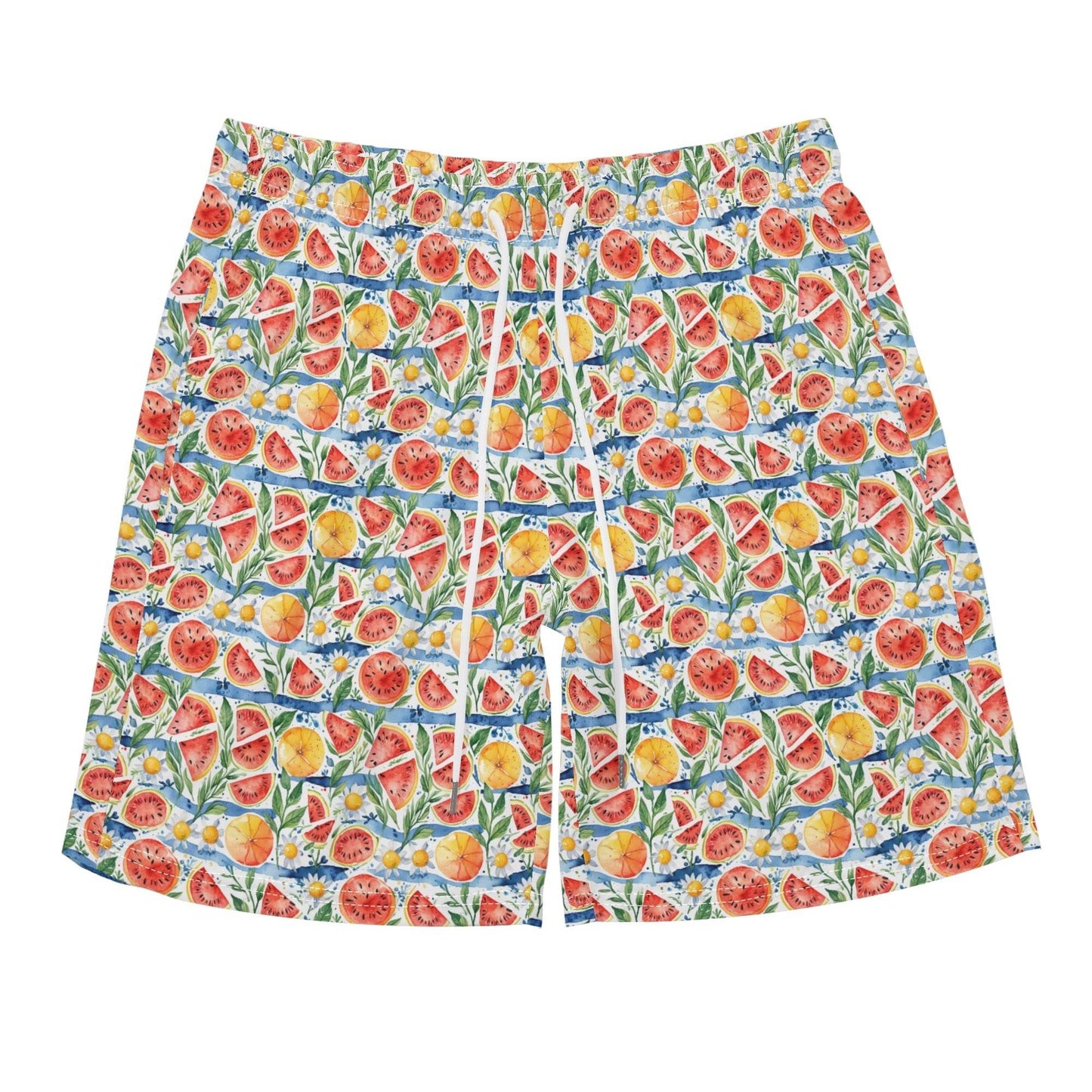 Men's Regular Fit Watermelon Hawaiian Short Sleeve Shirt and Shorts Set - DeRose Seasonal