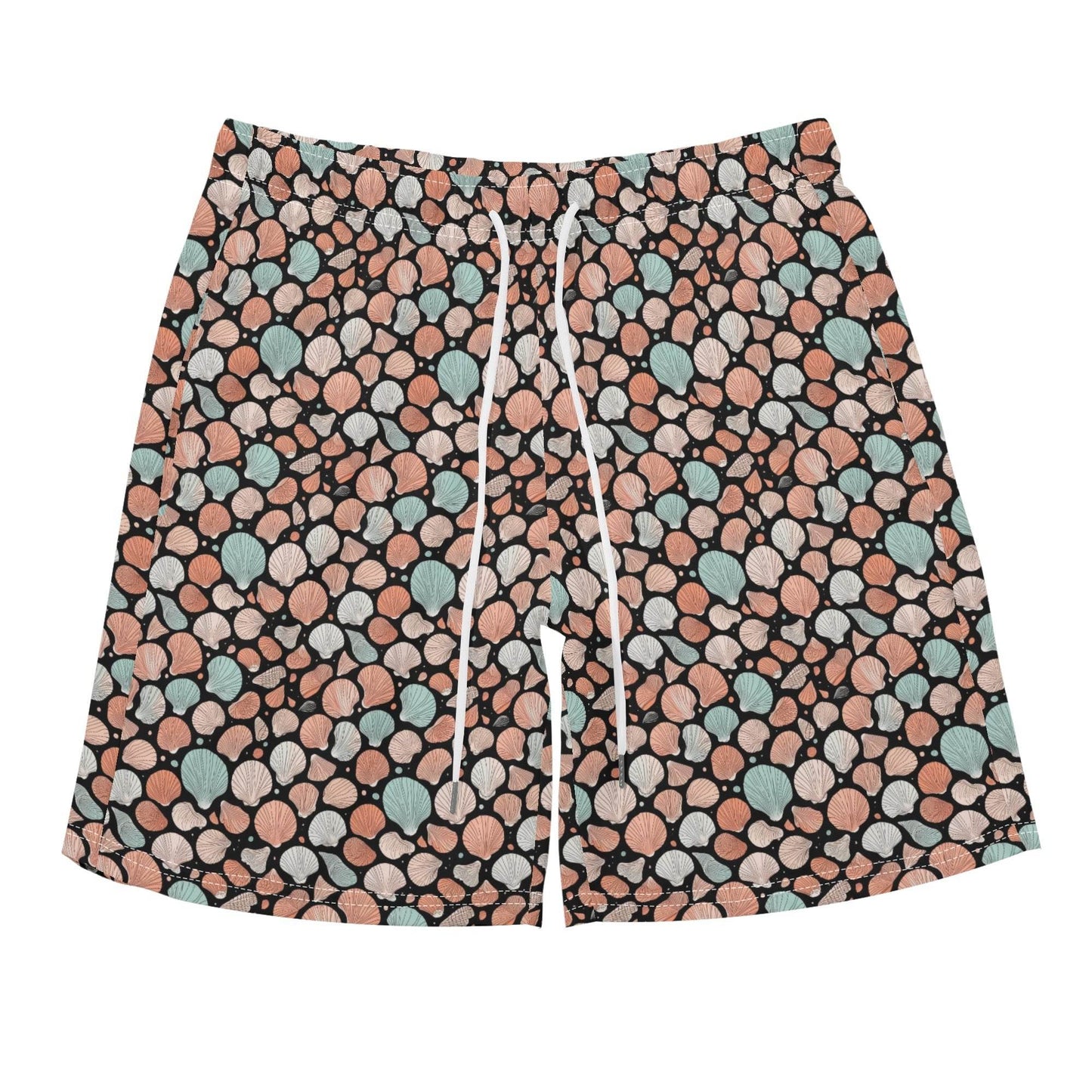 Men's Regular Fit Seashells Hawaiian Short Sleeve Shirt and Shorts Set - DeRose Seasonal