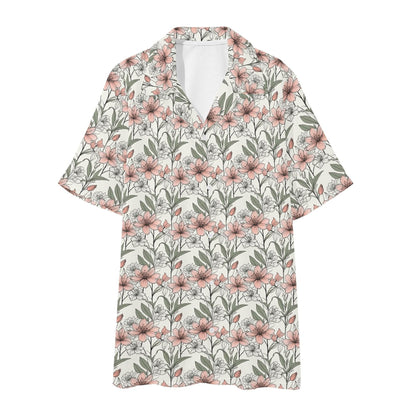 Men's Regular Fit Japan Floral Hawaiian Short Sleeve Shirt and Shorts Set - DeRose Seasonal
