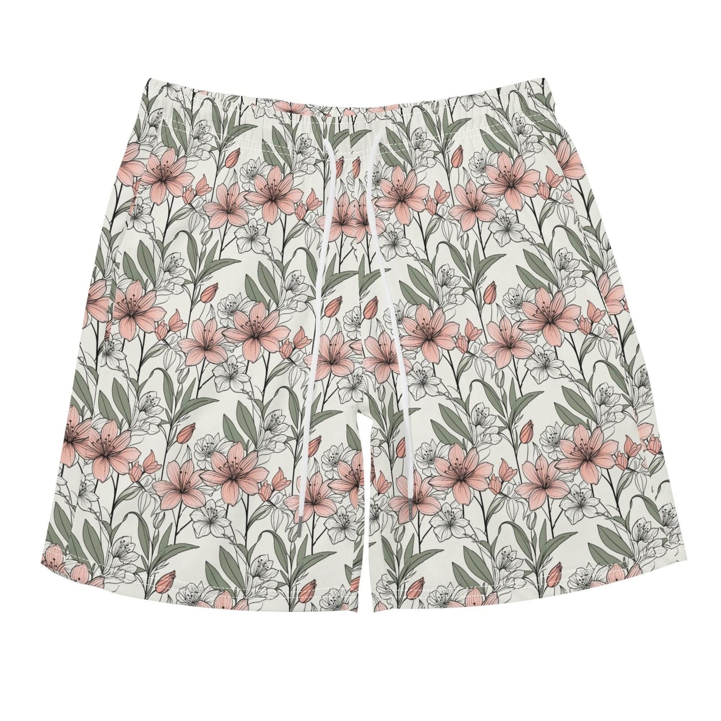 Men's Regular Fit Japan Floral Hawaiian Short Sleeve Shirt and Shorts Set - DeRose Seasonal