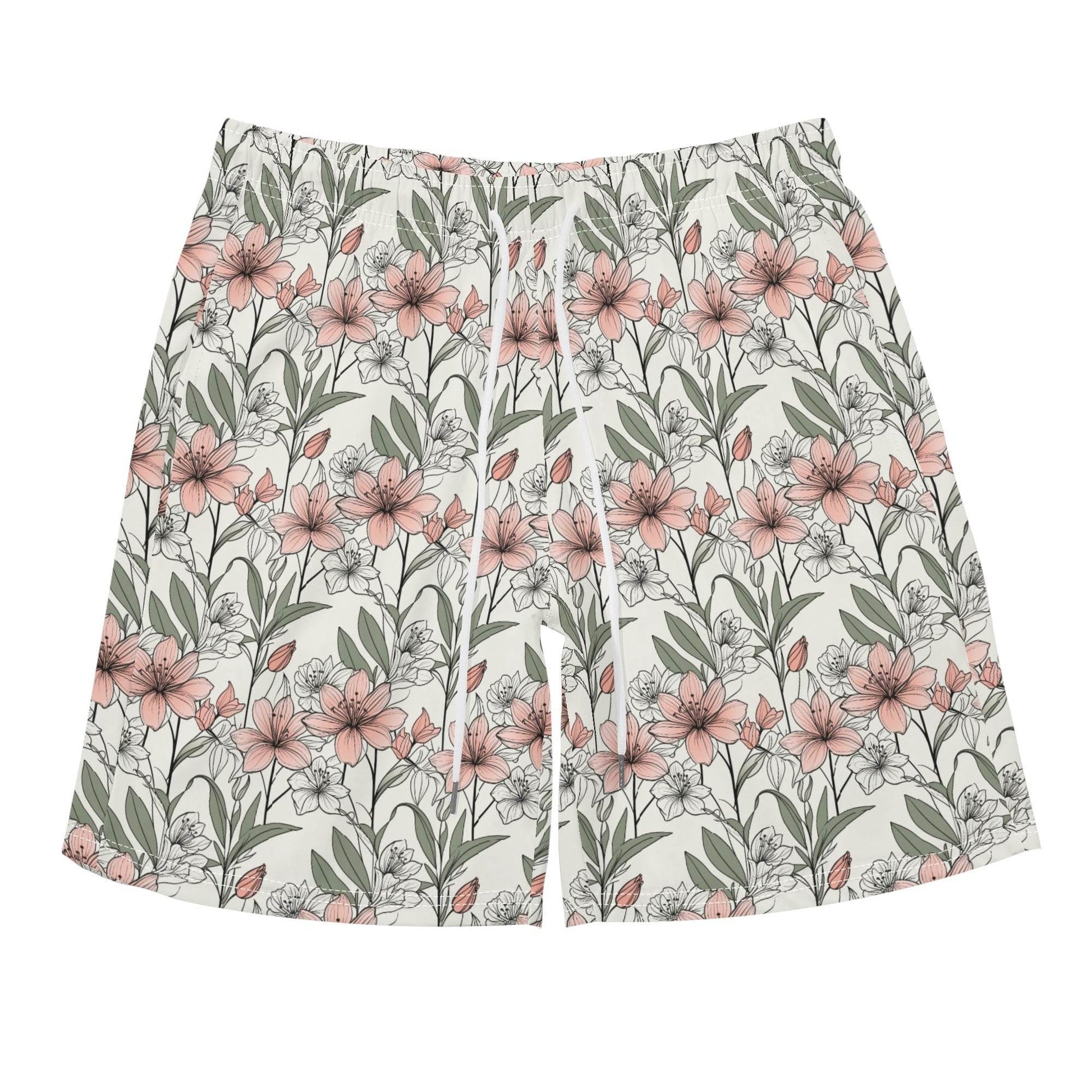 Men's Regular Fit Japan Floral Hawaiian Short Sleeve Shirt and Shorts Set - DeRose Seasonal