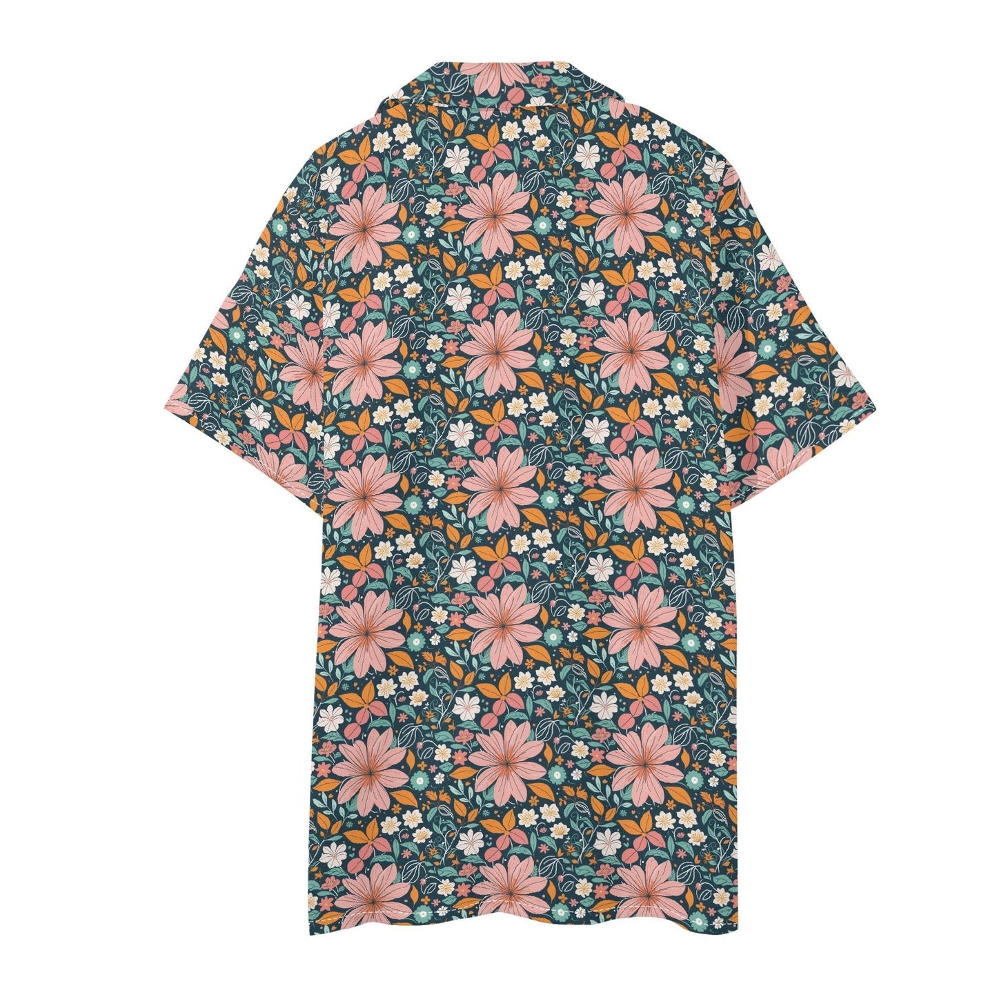 Men's Regular Fit Wild Flowers Hawaiian Short Sleeve Shirt and Shorts Set - DeRose Seasonal