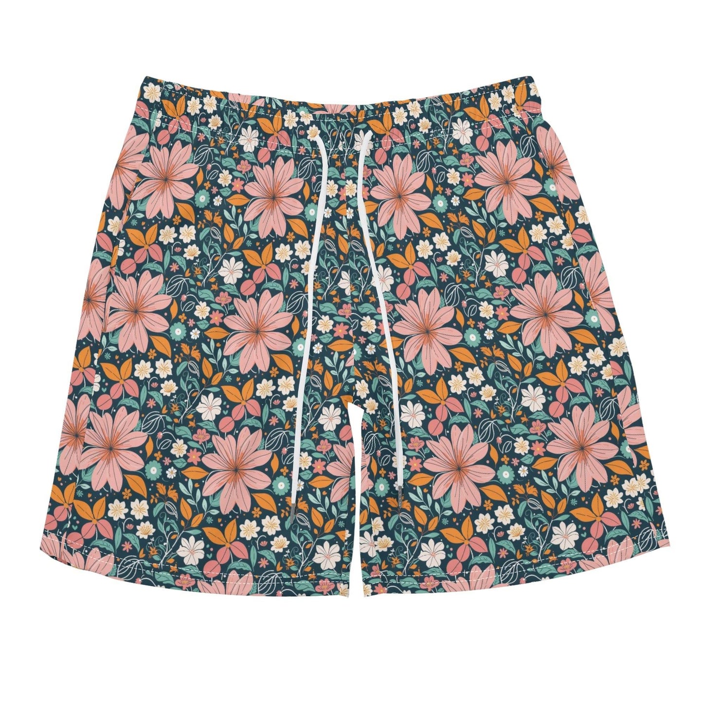 Men's Regular Fit Wild Flowers Hawaiian Short Sleeve Shirt and Shorts Set - DeRose Seasonal