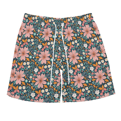 Men's Regular Fit Wild Flowers Hawaiian Short Sleeve Shirt and Shorts Set - DeRose Seasonal