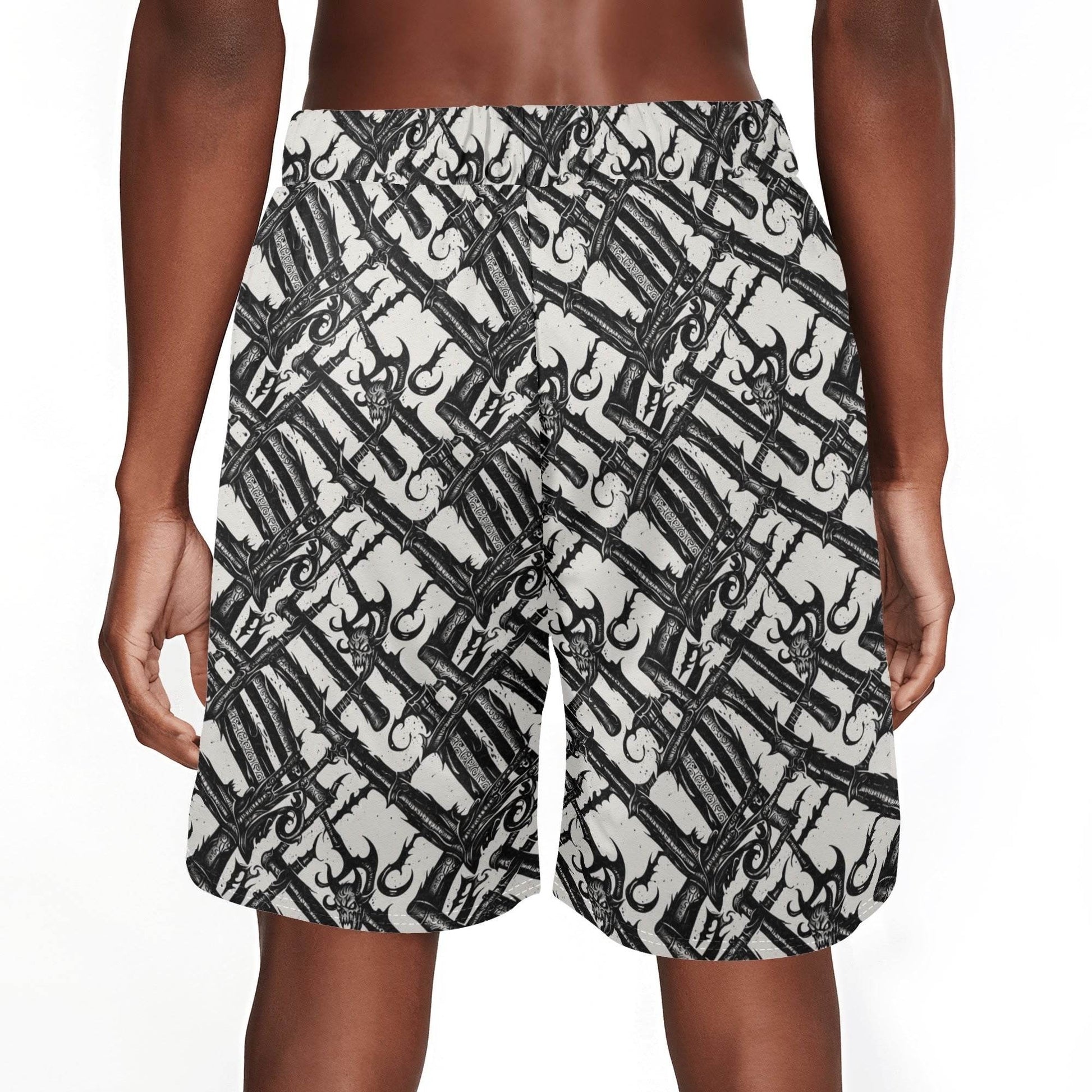 Men's Devil Veins Mesh Shorts Sea Life Swim Trunks - DeRose Seasonal
