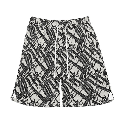 Men's Devil Veins Mesh Shorts Sea Life Swim Trunks - DeRose Seasonal