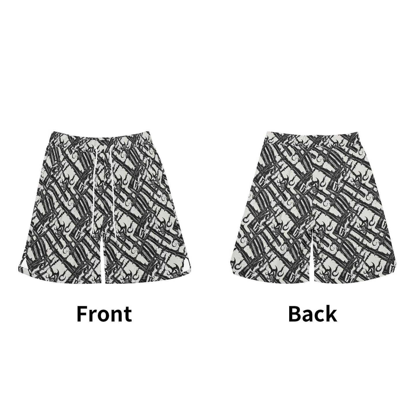 Men's Devil Veins Mesh Shorts Sea Life Swim Trunks - DeRose Seasonal
