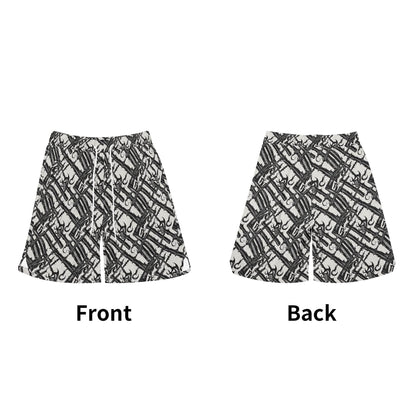 Men's Devil Veins Mesh Shorts Sea Life Swim Trunks - DeRose Seasonal