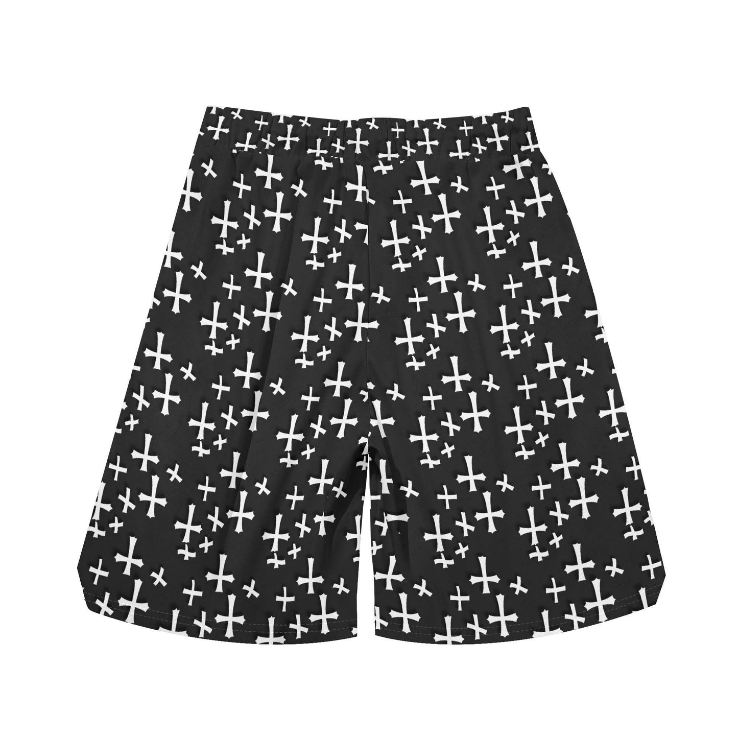 Men's Little Crosses Mesh Shorts Sea Life Swim Trunks - DeRose Seasonal