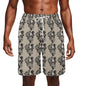 Men's Gothic Tan Mesh Shorts Sea Life Swim Trunks - DeRose Seasonal