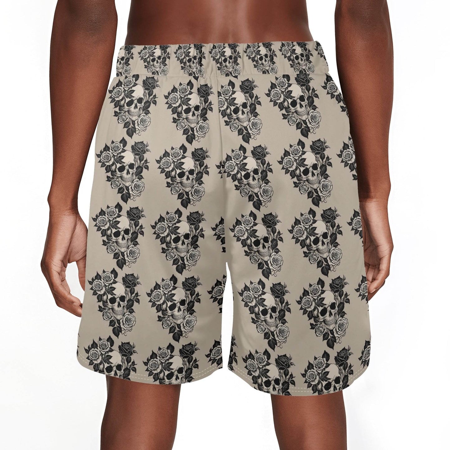 Men's Gothic Tan Mesh Shorts Sea Life Swim Trunks - DeRose Seasonal