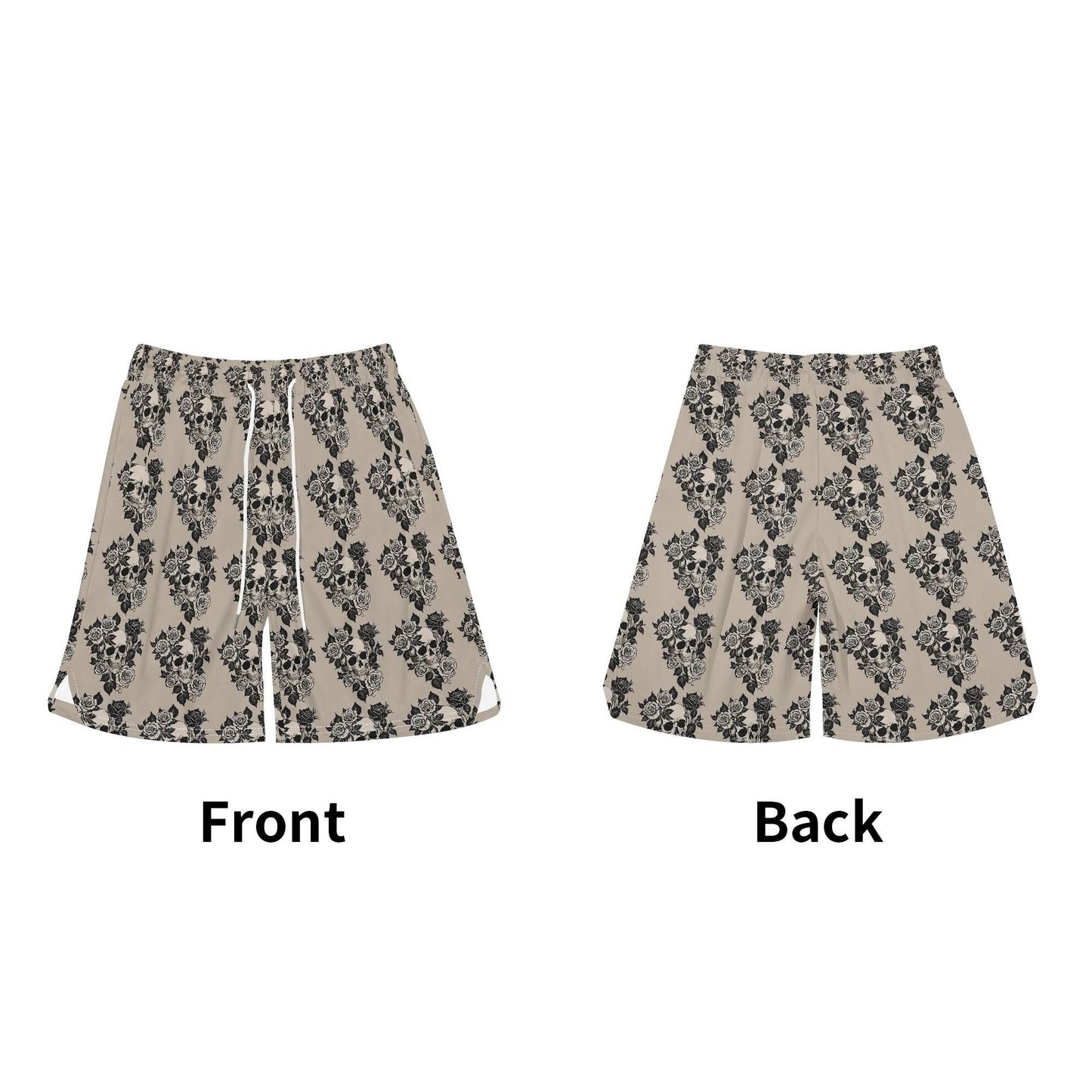 Men's Gothic Tan Mesh Shorts Sea Life Swim Trunks - DeRose Seasonal