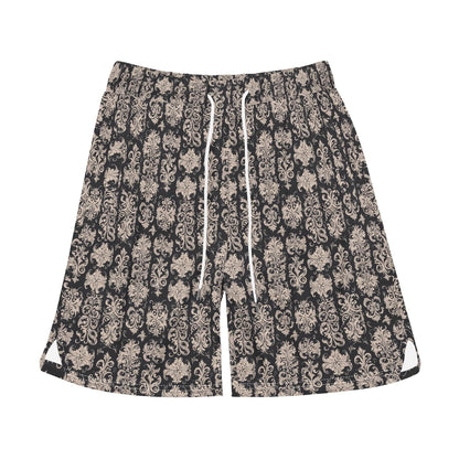 Men's Gothic Emblem Mesh Shorts Sea Life Swim Trunks - DeRose Seasonal