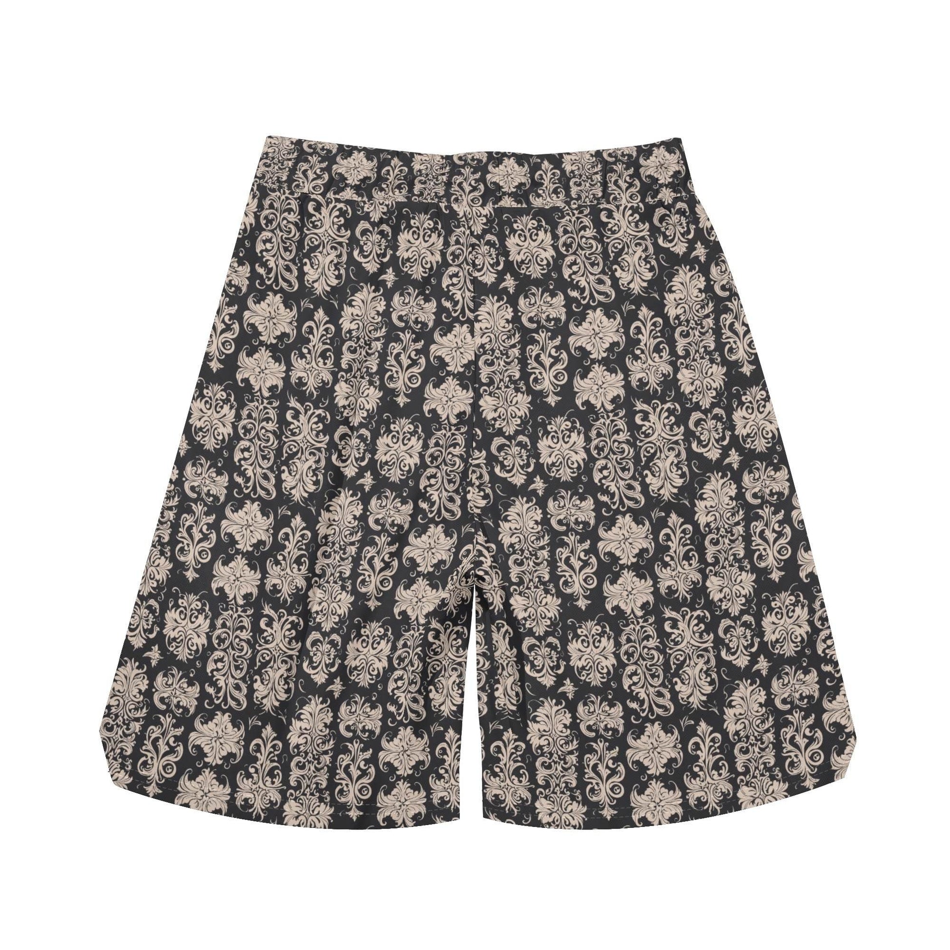 Men's Gothic Emblem Mesh Shorts Sea Life Swim Trunks - DeRose Seasonal