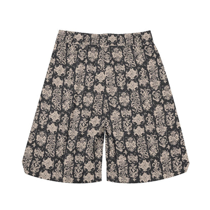 Men's Gothic Emblem Mesh Shorts Sea Life Swim Trunks - DeRose Seasonal