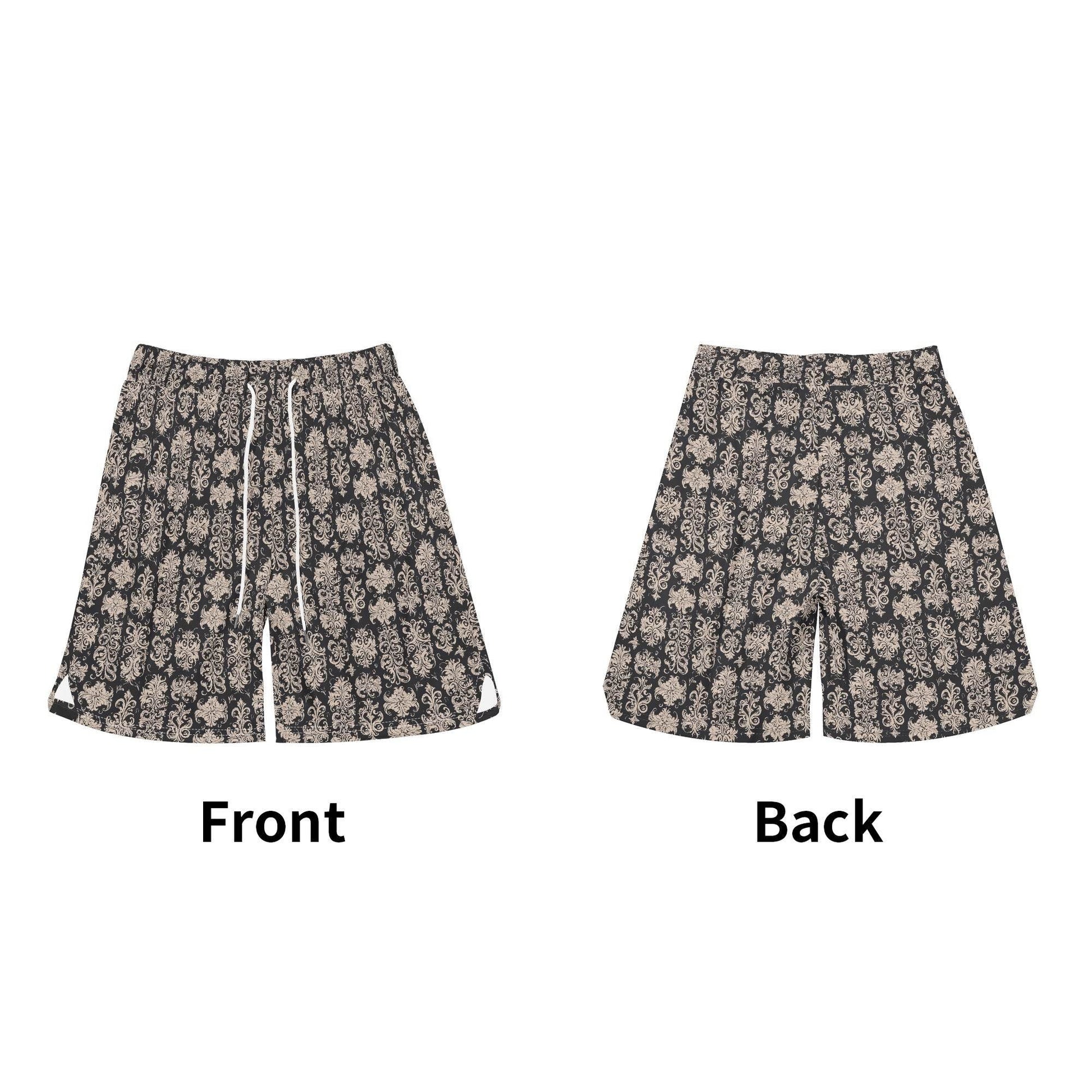 Men's Gothic Emblem Mesh Shorts Sea Life Swim Trunks - DeRose Seasonal