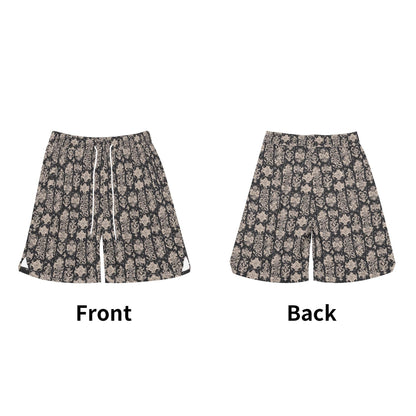 Men's Gothic Emblem Mesh Shorts Sea Life Swim Trunks - DeRose Seasonal