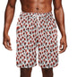 Men's Floral Fire Mesh Shorts Sea Life Swim Trunks - DeRose Seasonal