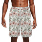 Men's Japan Floral Mesh Shorts Sea Life Swim Trunks - DeRose Seasonal