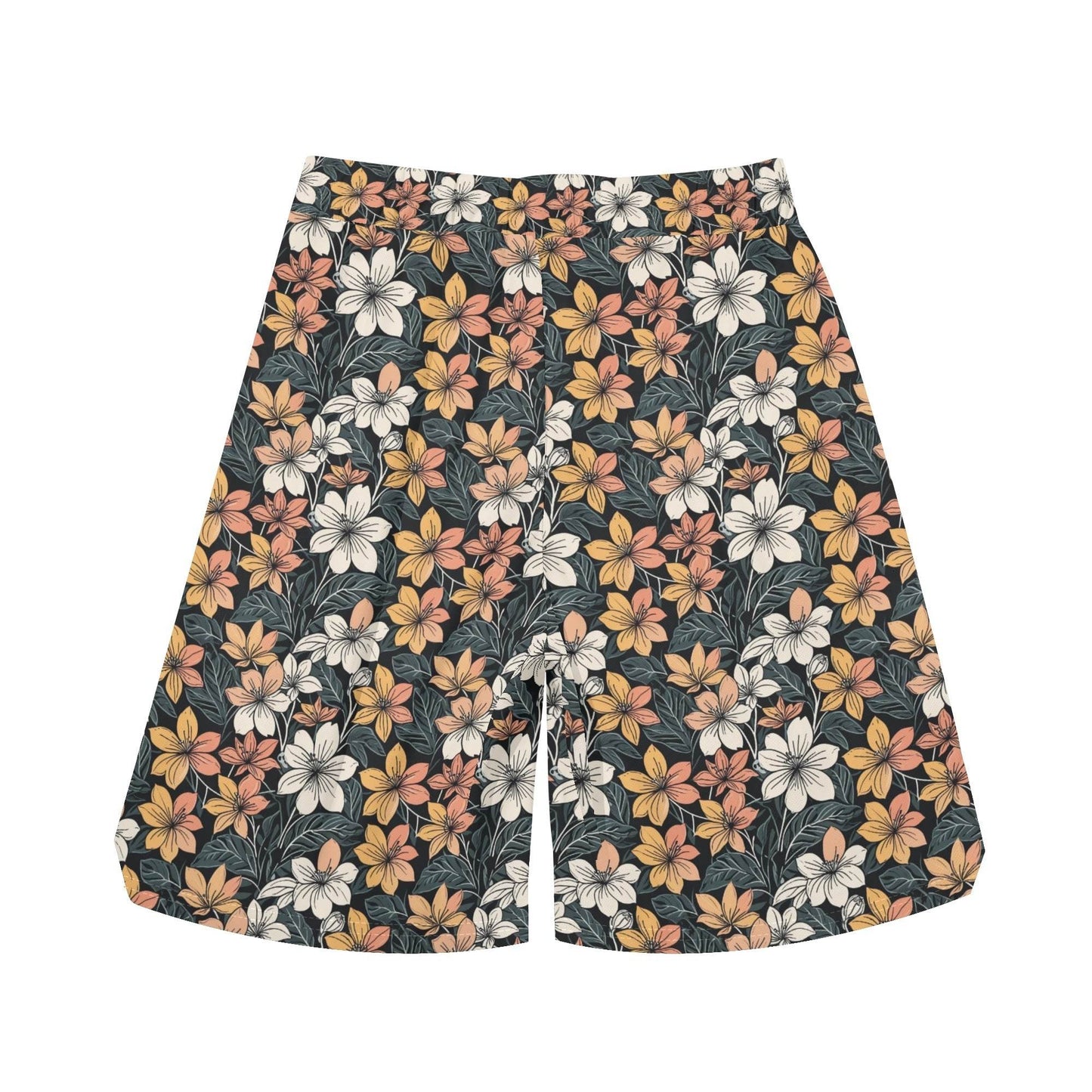 Men's Field of Flowers Mesh Shorts Sea Life Swim Trunks - DeRose Seasonal