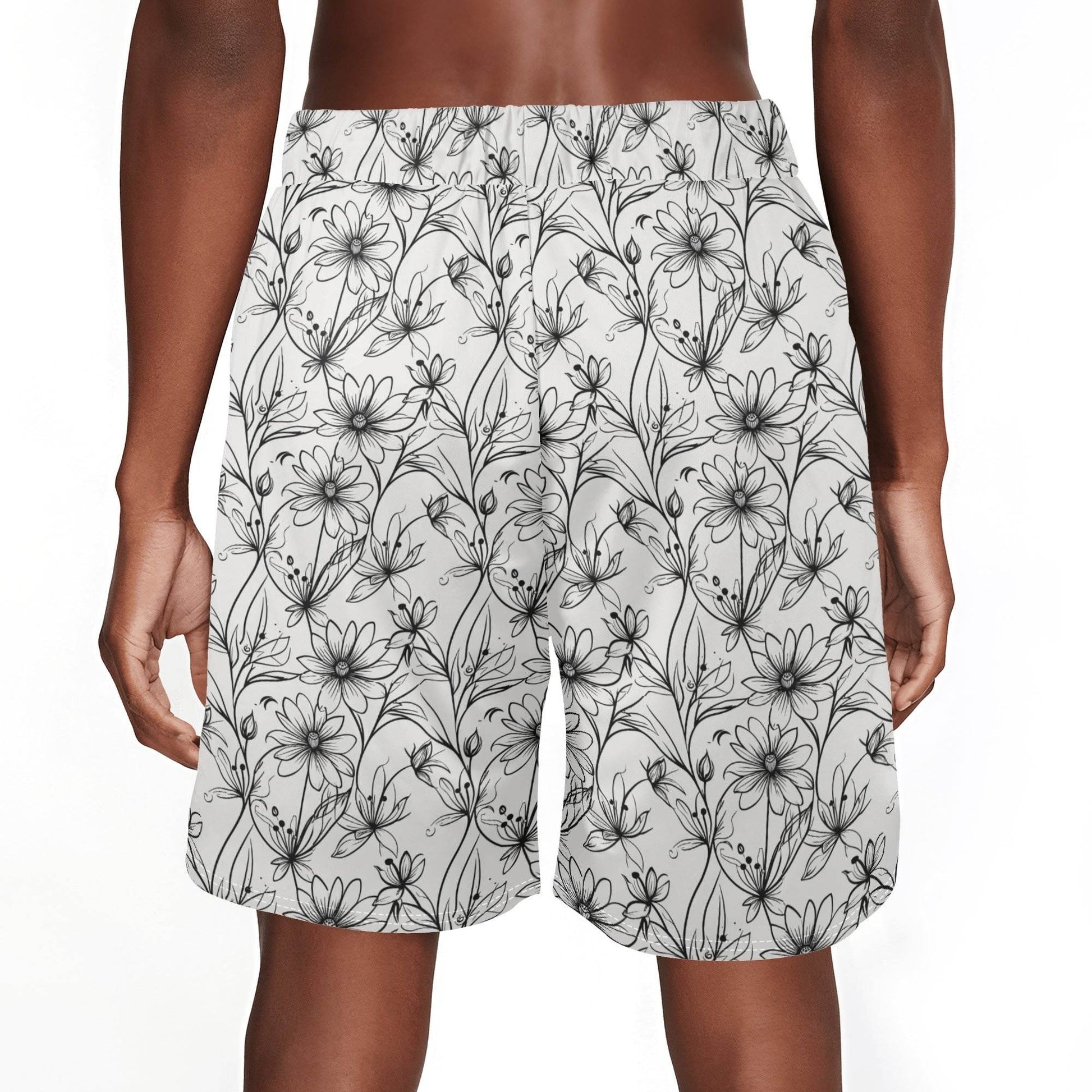Men's Neutral Spring Mesh Shorts Sea Life Swim Trunks - DeRose Seasonal