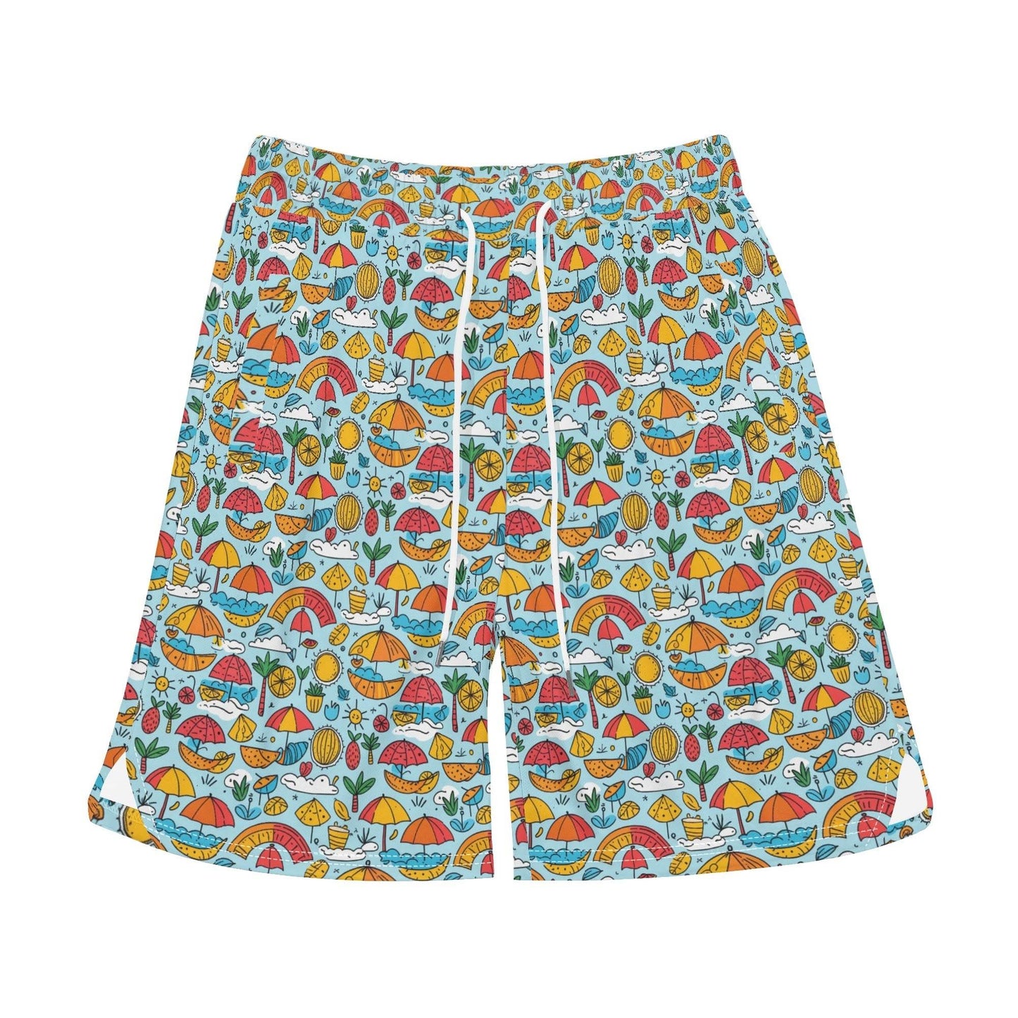 Men's Fun of a Beach Mesh Shorts Sea Life Swim Trunks - DeRose Seasonal