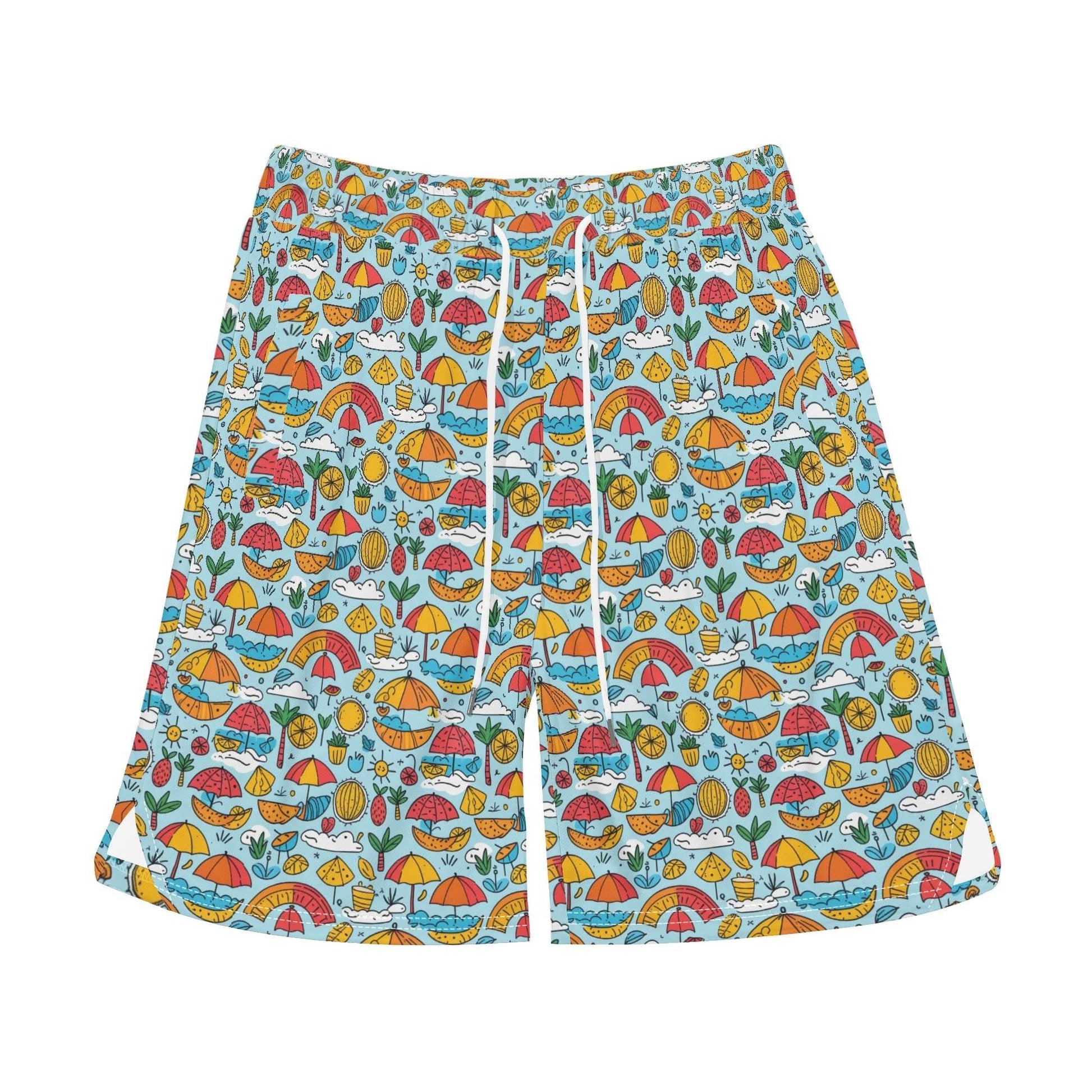 Men's Fun of a Beach Mesh Shorts Sea Life Swim Trunks - DeRose Seasonal