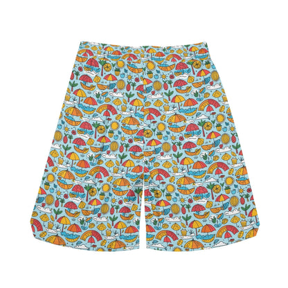 Men's Fun of a Beach Mesh Shorts Sea Life Swim Trunks - DeRose Seasonal