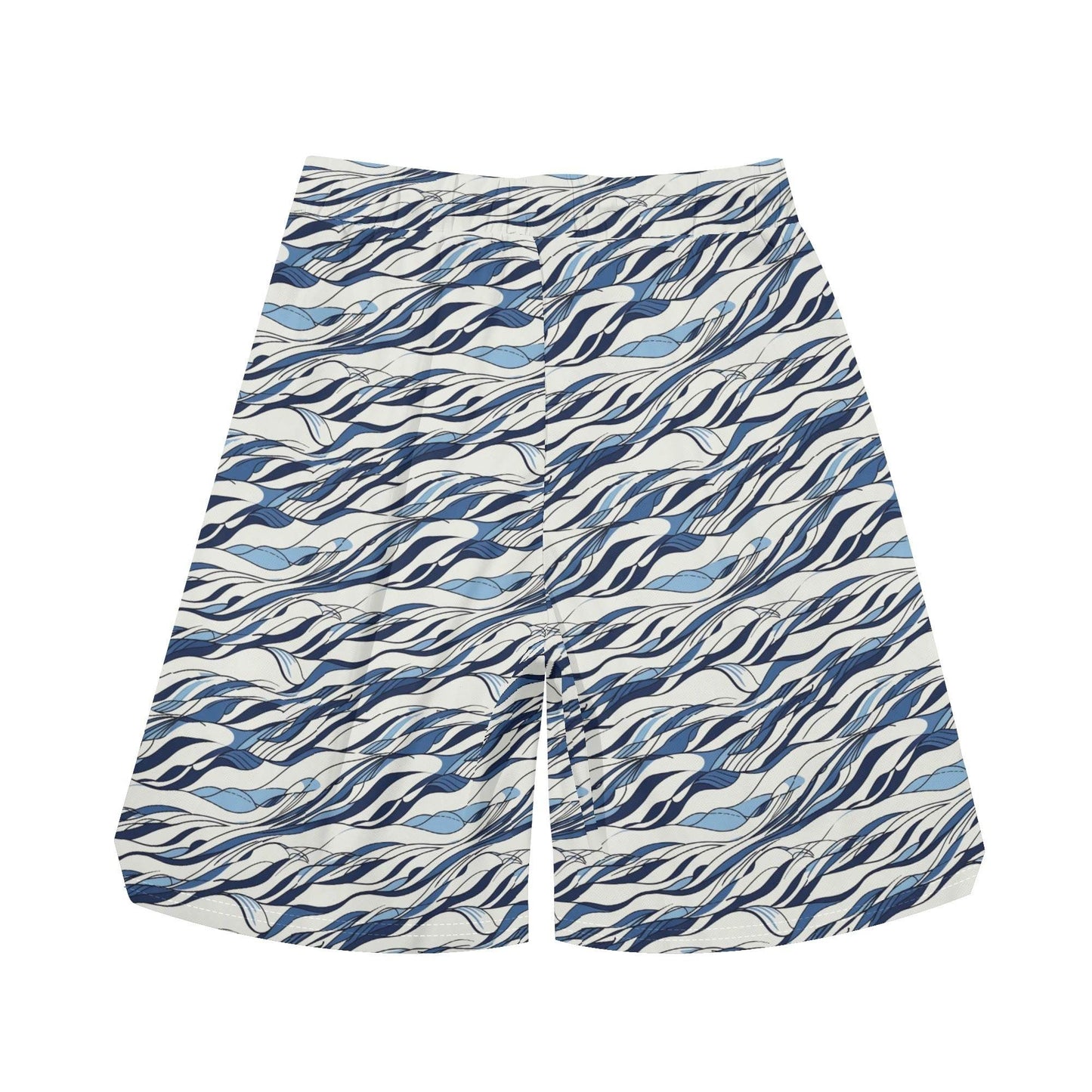 Men's Ocean Lines Mesh Shorts Sea Life Swim Trunks - DeRose Seasonal