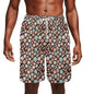 Men's Seashells Mesh Shorts Sea Life Swim Trunks - DeRose Seasonal