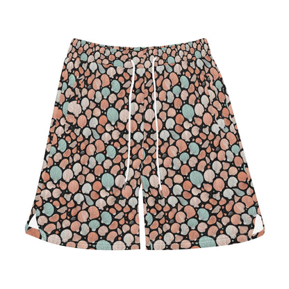 Men's Seashells Mesh Shorts Sea Life Swim Trunks - DeRose Seasonal