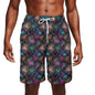 Men's Sharp Fireworks Mesh Shorts Sea Life Swim Trunks - DeRose Seasonal