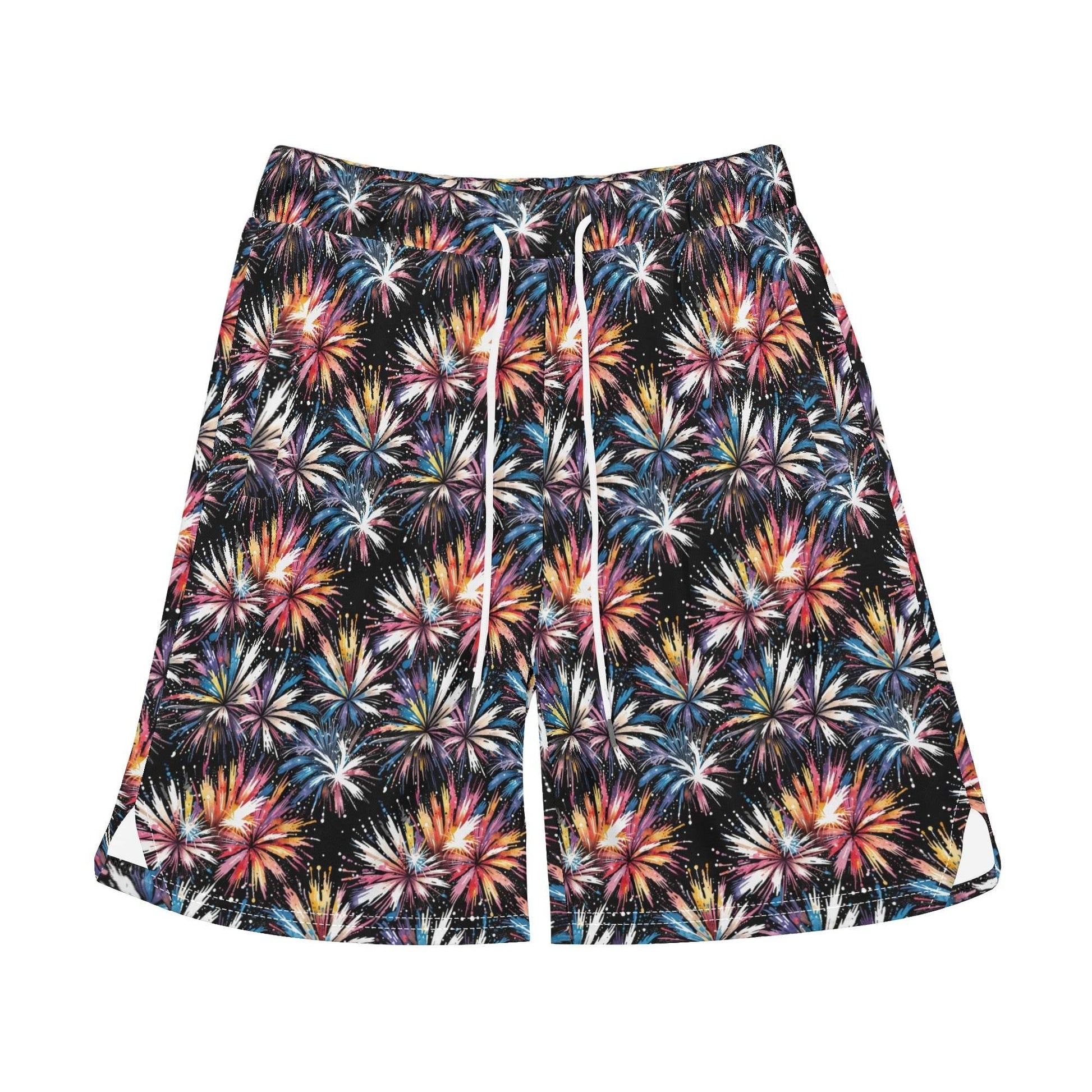 Men's Freedom Fireworks Mesh Shorts Sea Life Swim Trunks - DeRose Seasonal