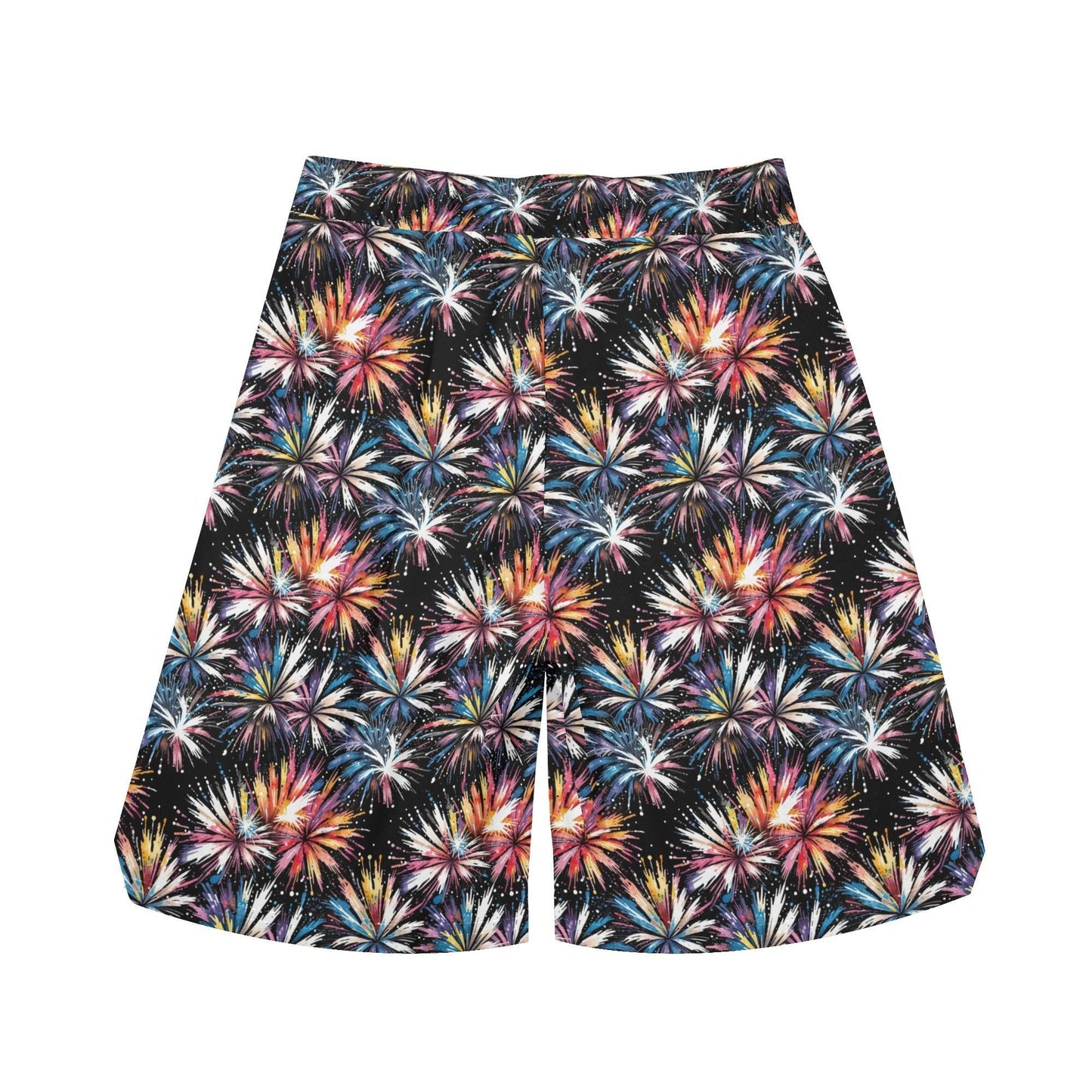 Men's Freedom Fireworks Mesh Shorts Sea Life Swim Trunks - DeRose Seasonal