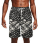 Men's Battered Flag Mesh Shorts Sea Life Swim Trunks - DeRose Seasonal