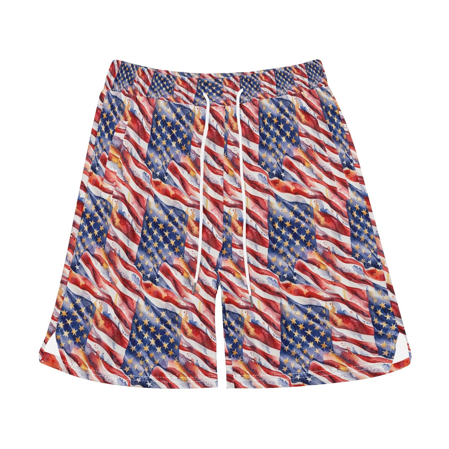 Men's USA Proud Mesh Shorts Sea Life Swim Trunks - DeRose Seasonal