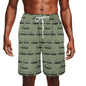 Men's Green Tanks Mesh Shorts Sea Life Swim Trunks - DeRose Seasonal