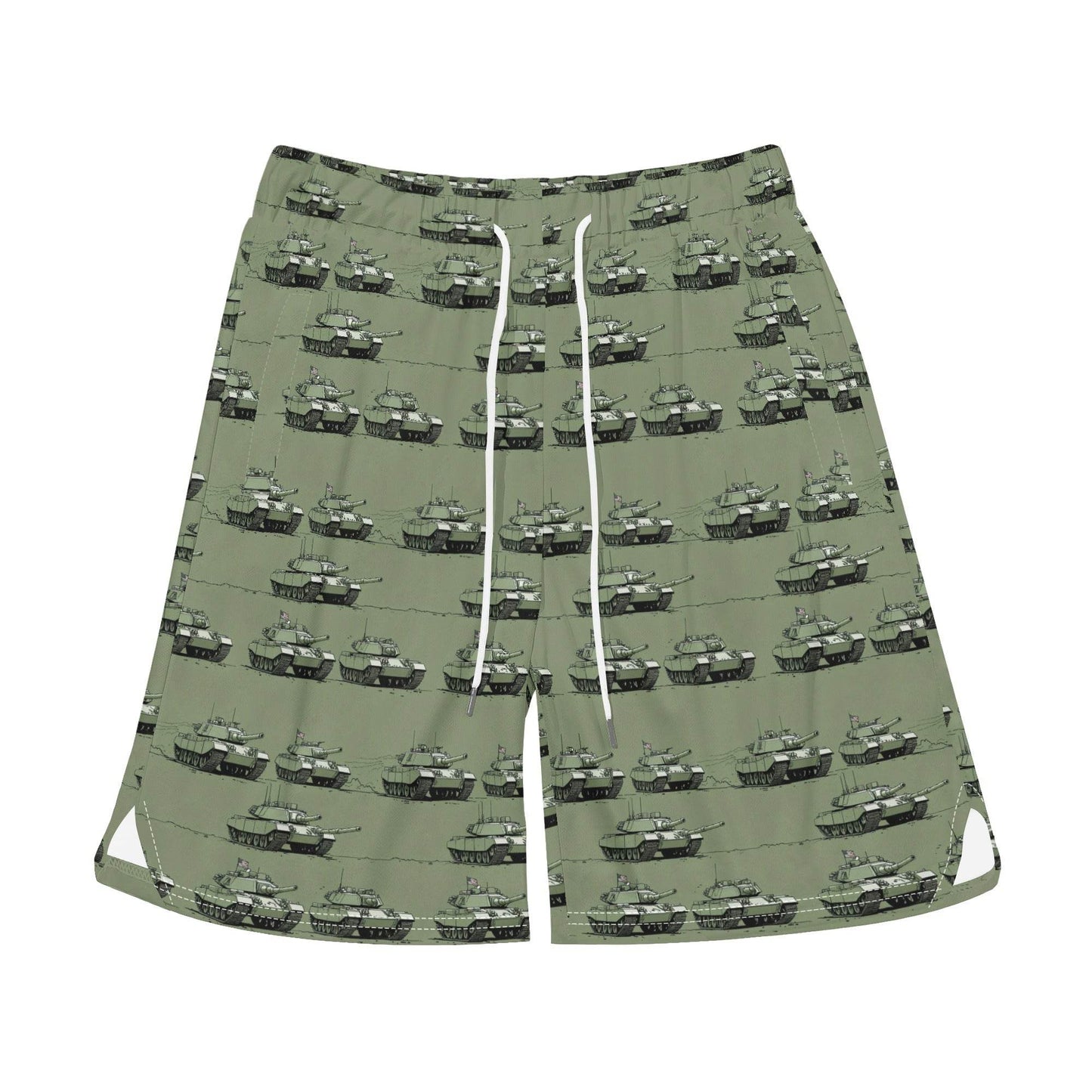 Men's Green Tanks Mesh Shorts Sea Life Swim Trunks - DeRose Seasonal