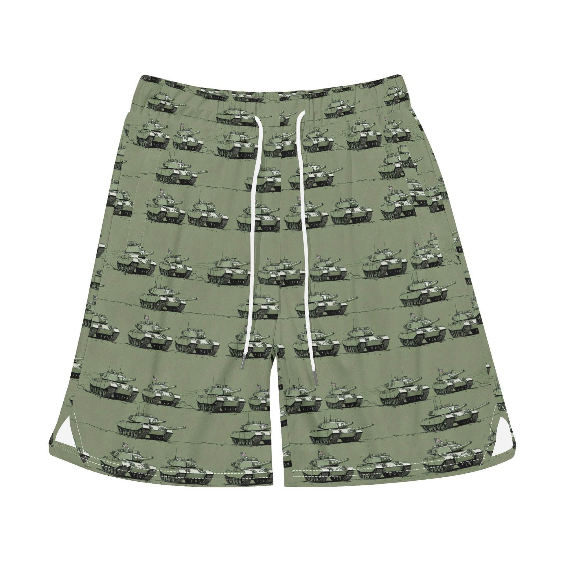 Men's Green Tanks Mesh Shorts Sea Life Swim Trunks - DeRose Seasonal