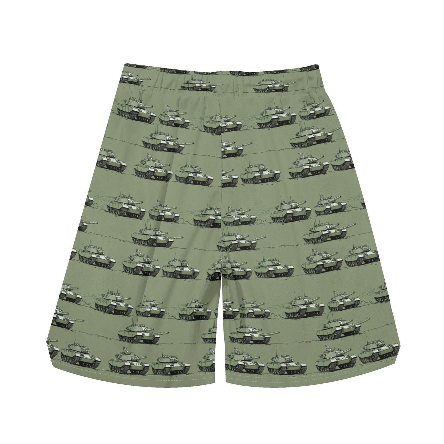 Men's Green Tanks Mesh Shorts Sea Life Swim Trunks - DeRose Seasonal