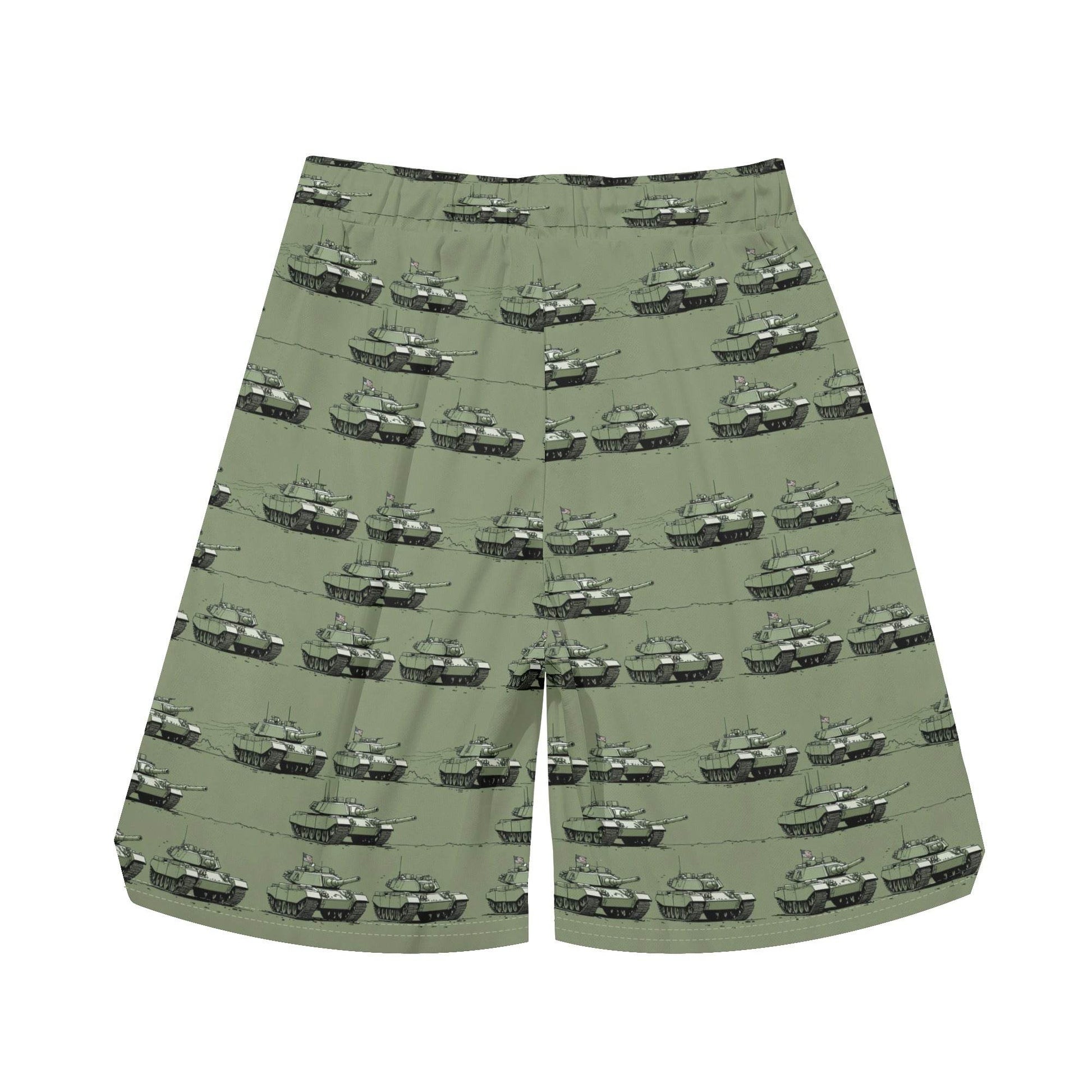 Men's Green Tanks Mesh Shorts Sea Life Swim Trunks - DeRose Seasonal