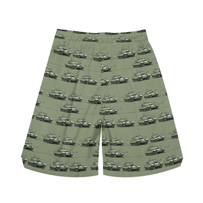 Men's Green Tanks Mesh Shorts Sea Life Swim Trunks - DeRose Seasonal