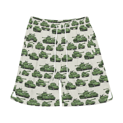 Men's Comic Tanks Mesh Shorts Sea Life Swim Trunks - DeRose Seasonal