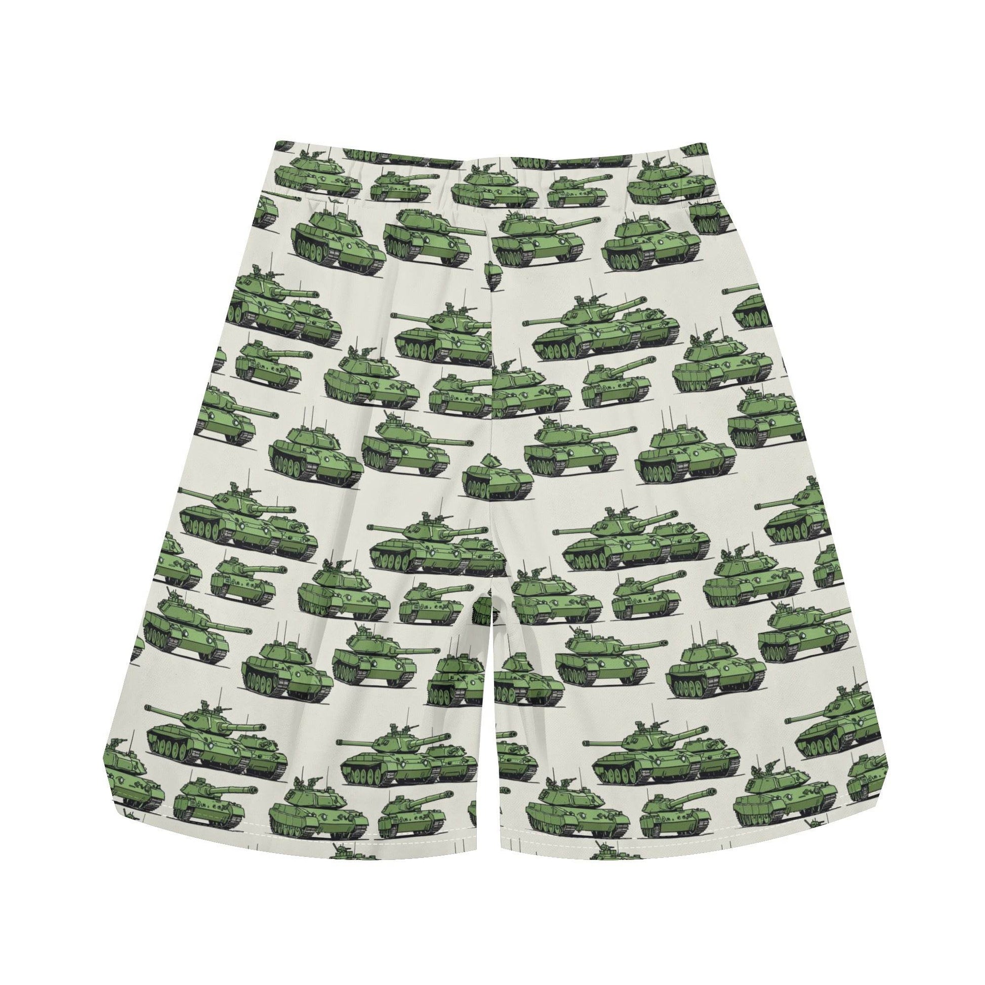 Men's Comic Tanks Mesh Shorts Sea Life Swim Trunks - DeRose Seasonal