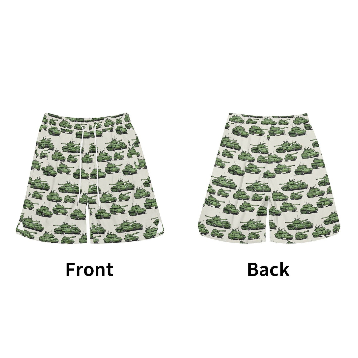 Men's Comic Tanks Mesh Shorts Sea Life Swim Trunks - DeRose Seasonal