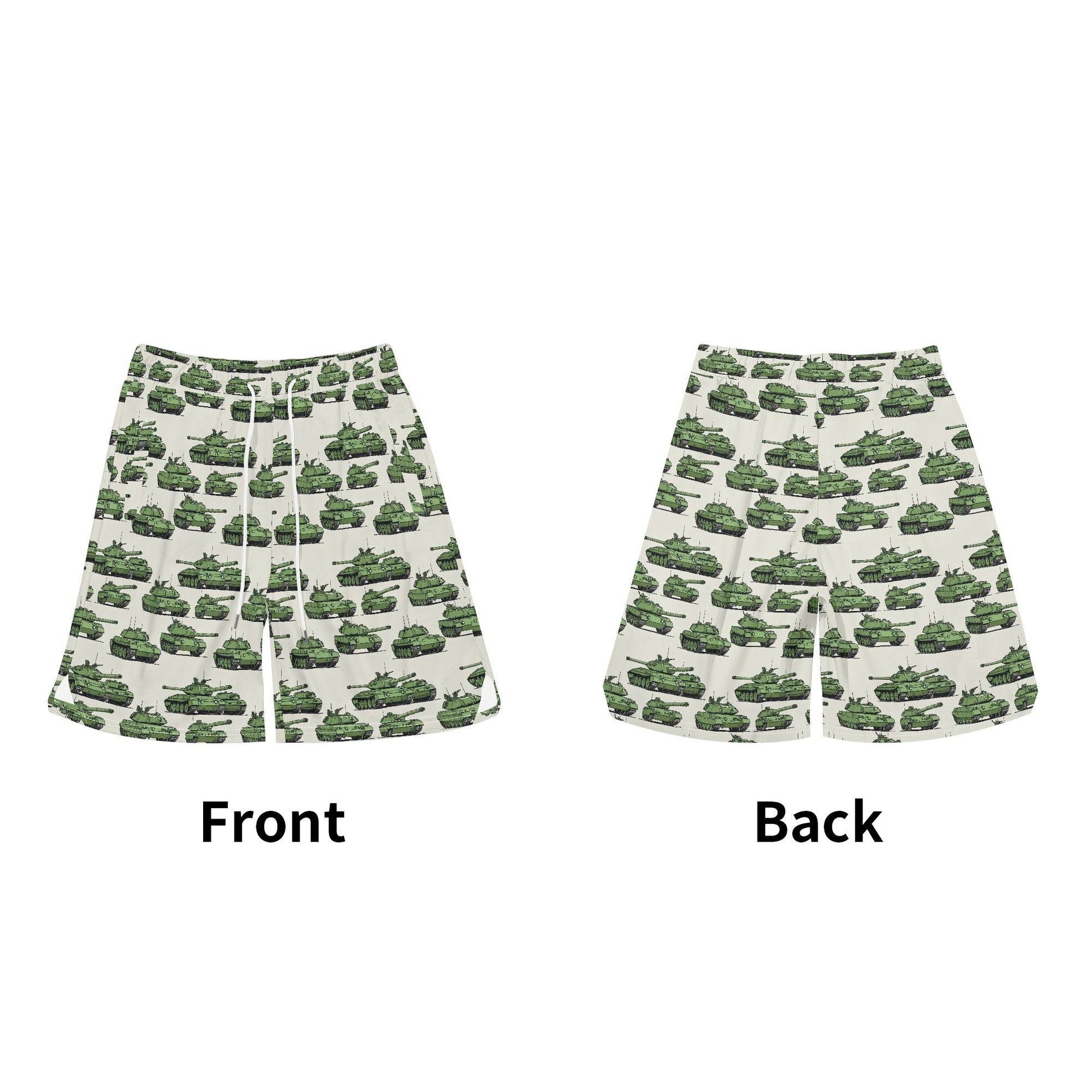 Men's Comic Tanks Mesh Shorts Sea Life Swim Trunks - DeRose Seasonal