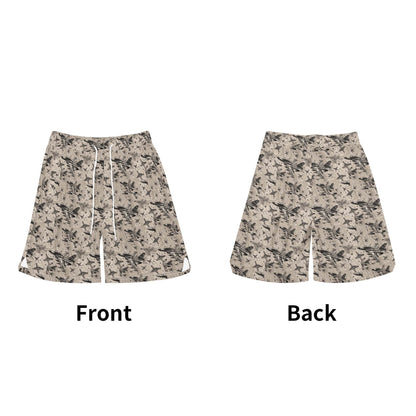 Men's Abstract Fighter Jets Mesh Shorts Sea Life Swim Trunks - DeRose Seasonal