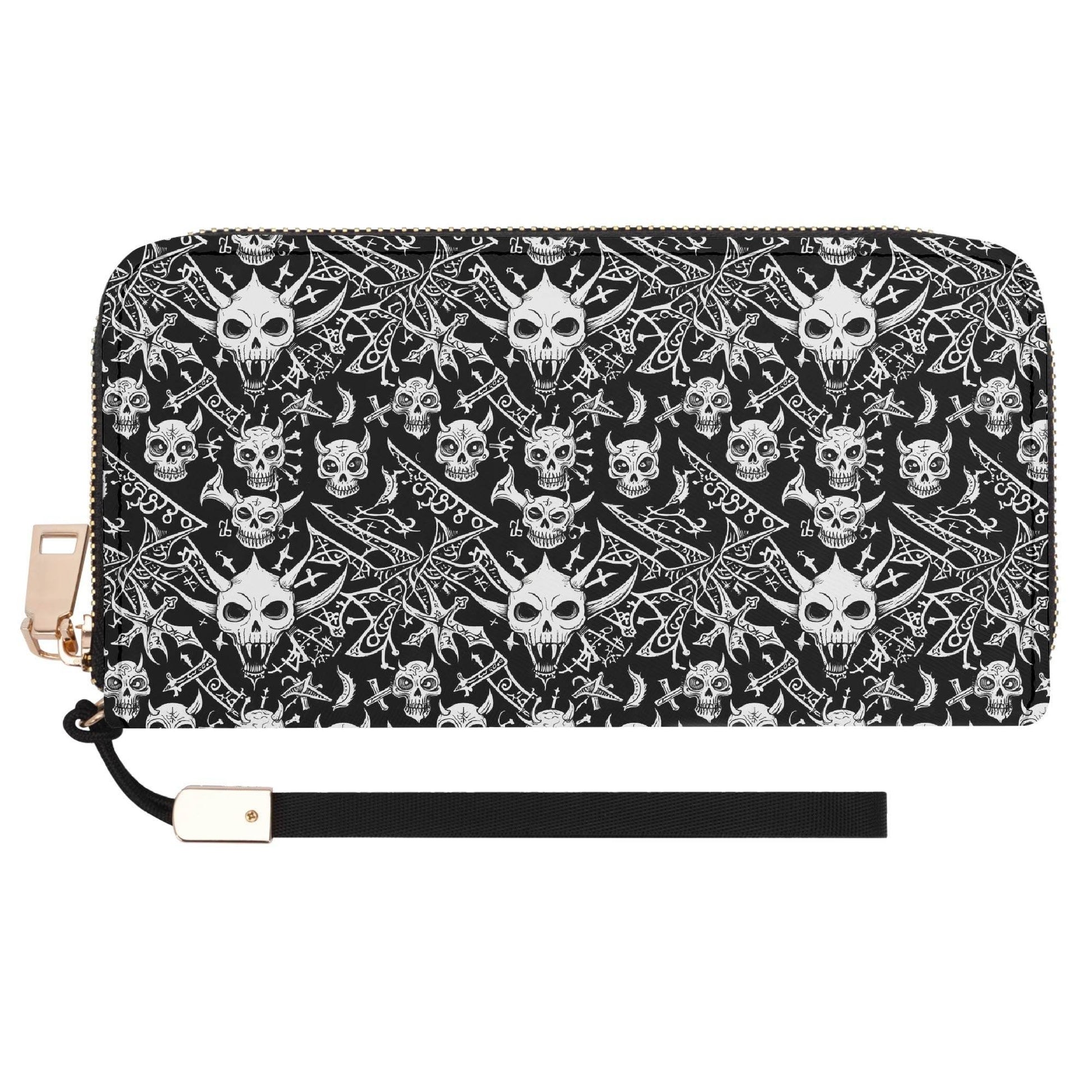 Little Devils Leather Zipper Wristlet Wallet - DeRose Seasonal