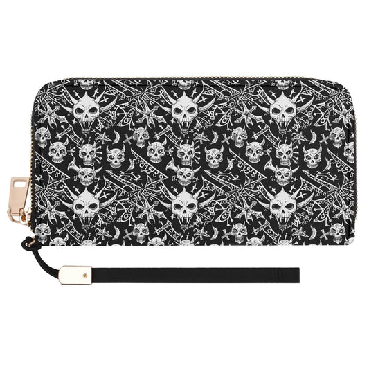 Little Devils Leather Zipper Wristlet Wallet - DeRose Seasonal